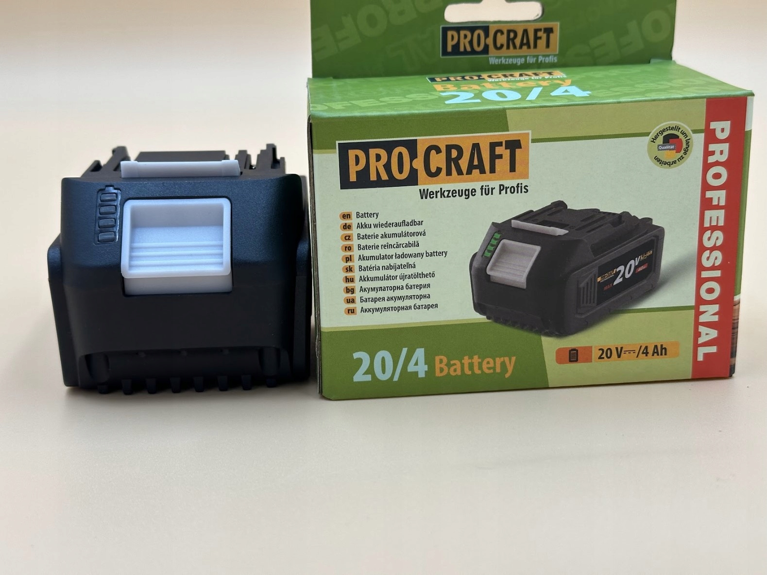 Akumulátor Procraft Li-ion 20/4 20V, 4000mAh,