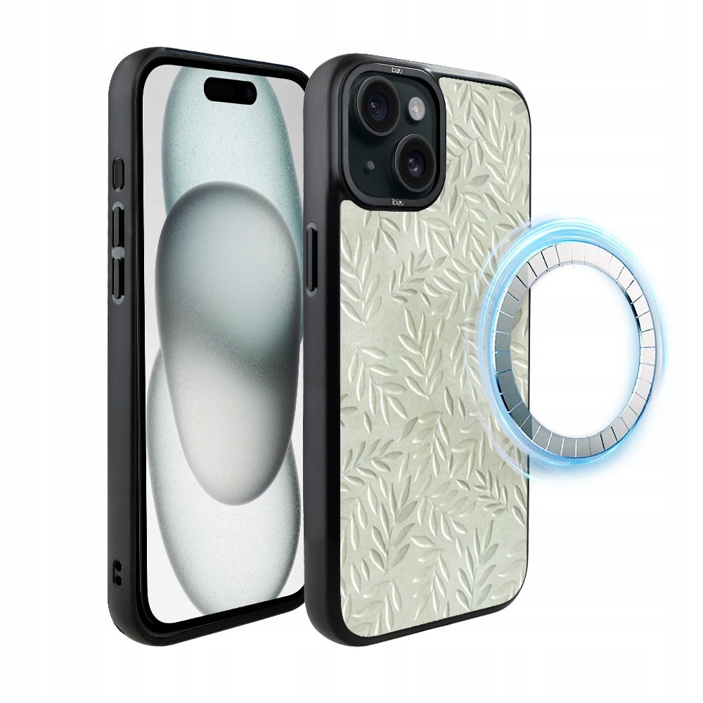 Pouzdro pro iPhone 15 Plus Ibizu DropGuard Matt s MagSafe, olivová stopa