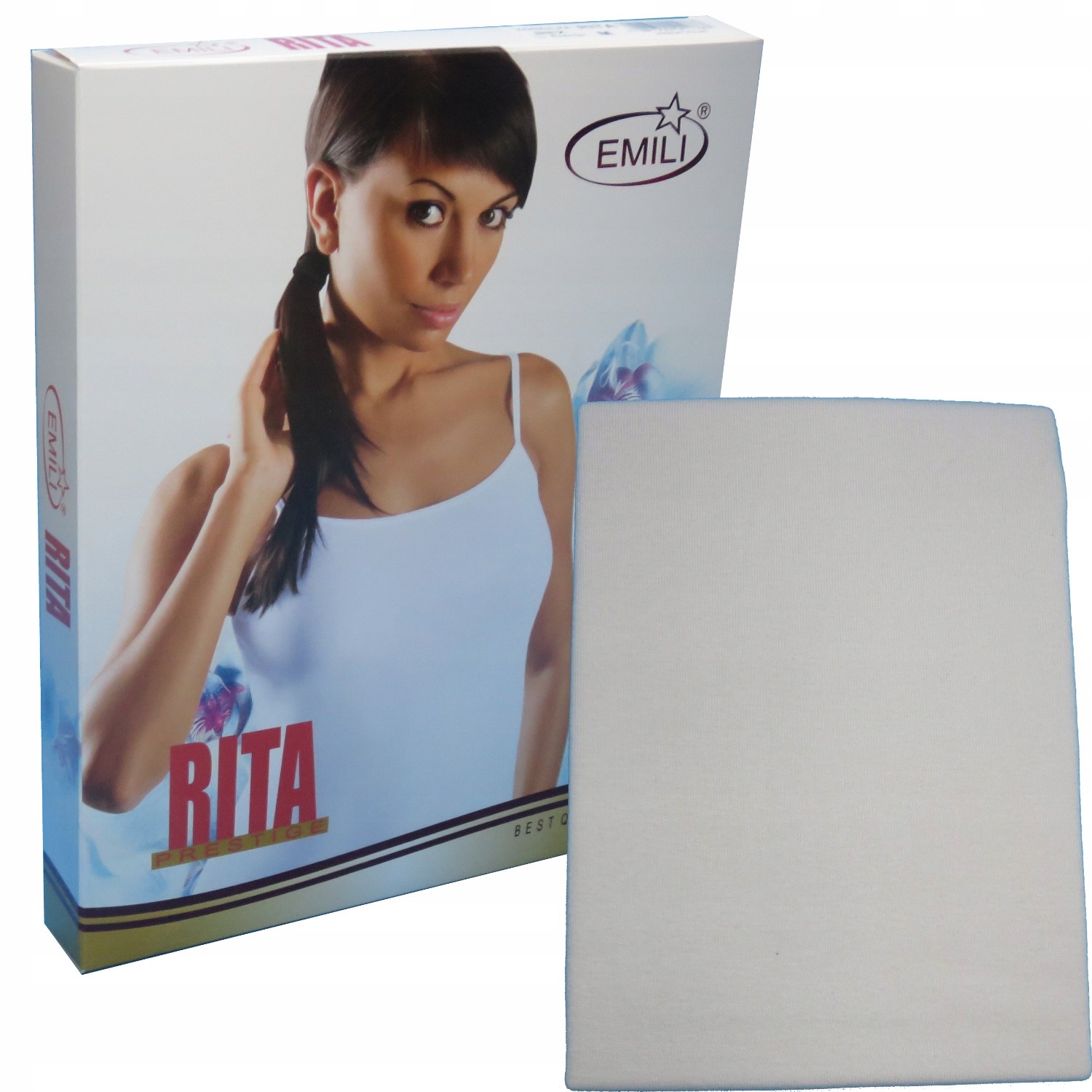 

Emili koszulka ramiączko bawełna Rita beż XL