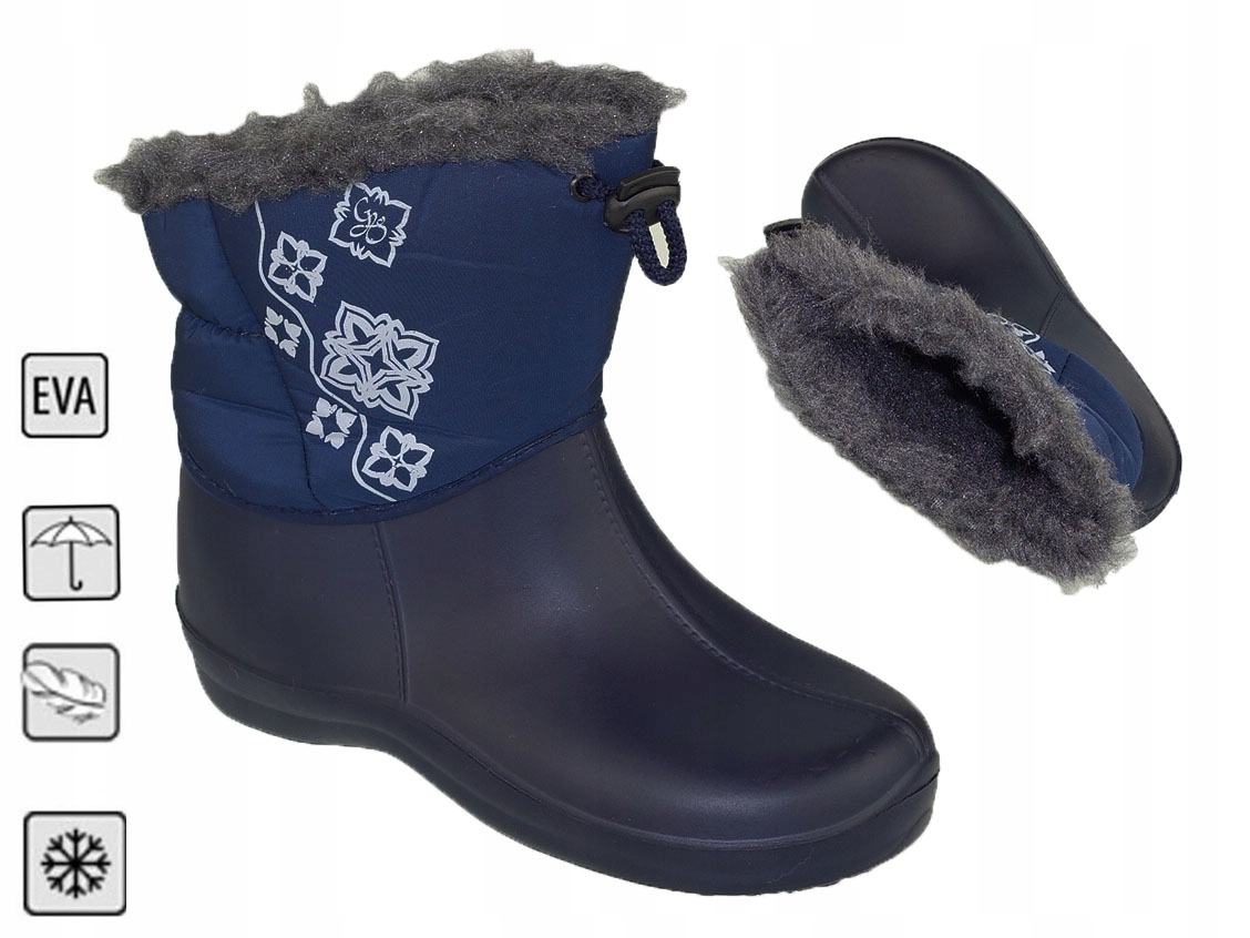 ŚNIEGOWCE DAMSKIE ZIMOWE KALOSZE KOZAKI OCIEPLANE