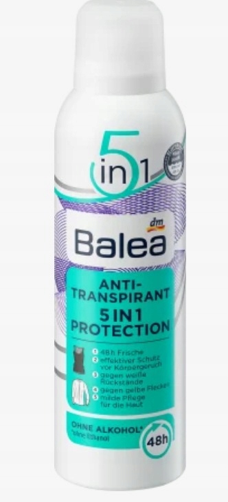 

Balea Antyperspirant spray 5in1 protection 200ml