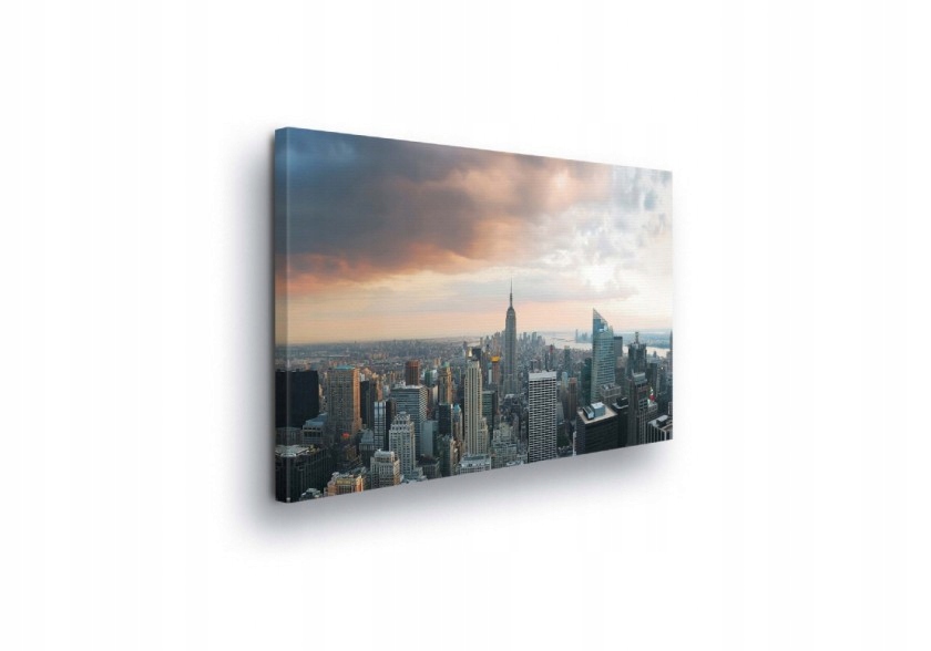 Obraz 100x75 New York mrakodrapy městská krajina západ slunce