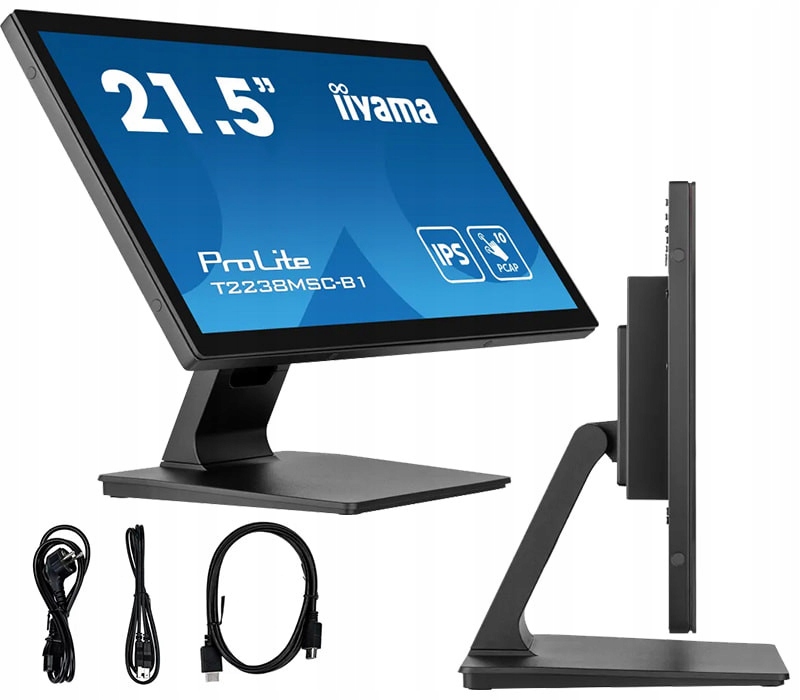 Monitor dotykowy iiyama ProLite T2238MSC-B1 22 Ips Led Pcap IPX1 /hdmi,
