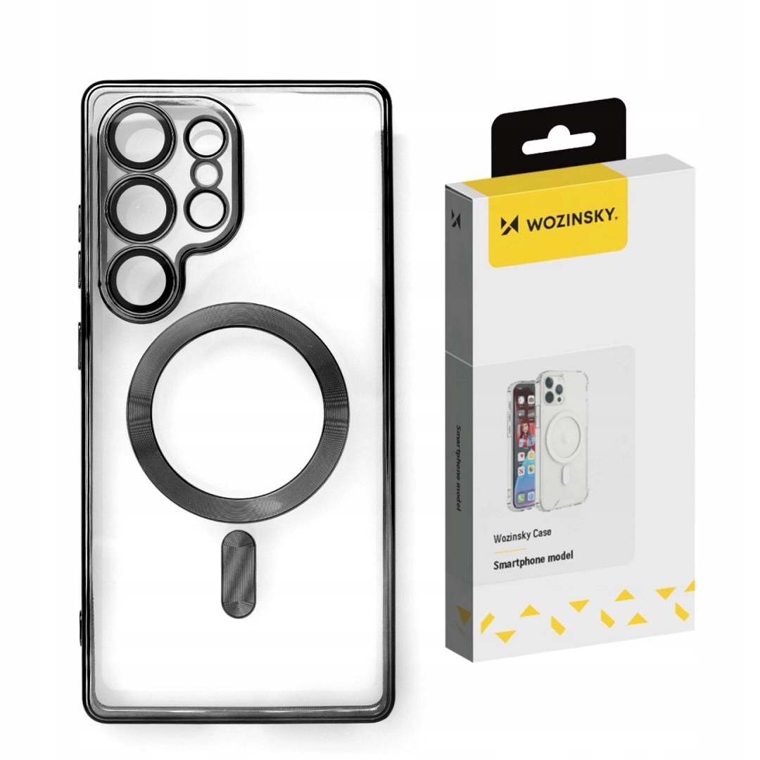 Etui Wozinsky Electroplated Magsafe na Samsung Galaxy S24 Fe czarne