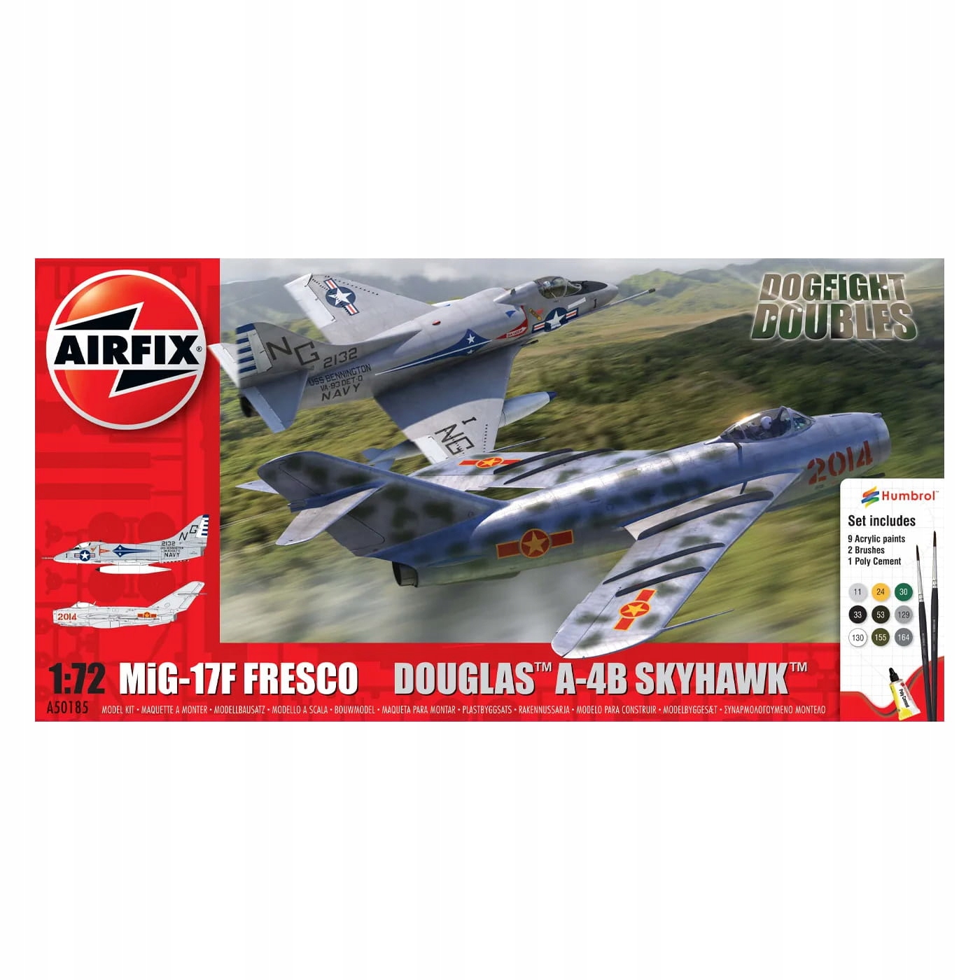 MiG-17F Fresco vs Douglas A-4B Skyhawk 1:72, Airfix A50185