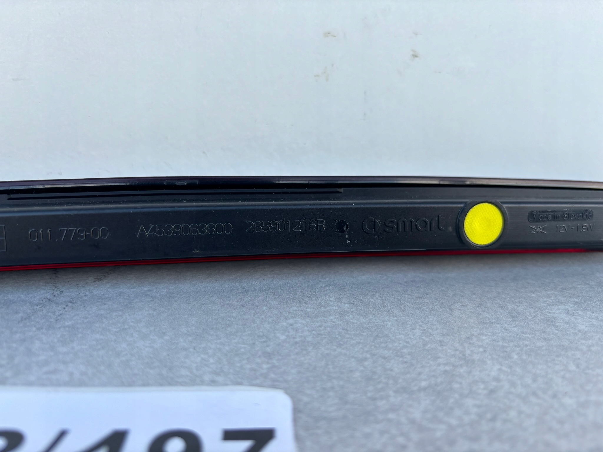 SMART W453 14-20 ROK light STOPU LED light STOP A4539063600 K82/497