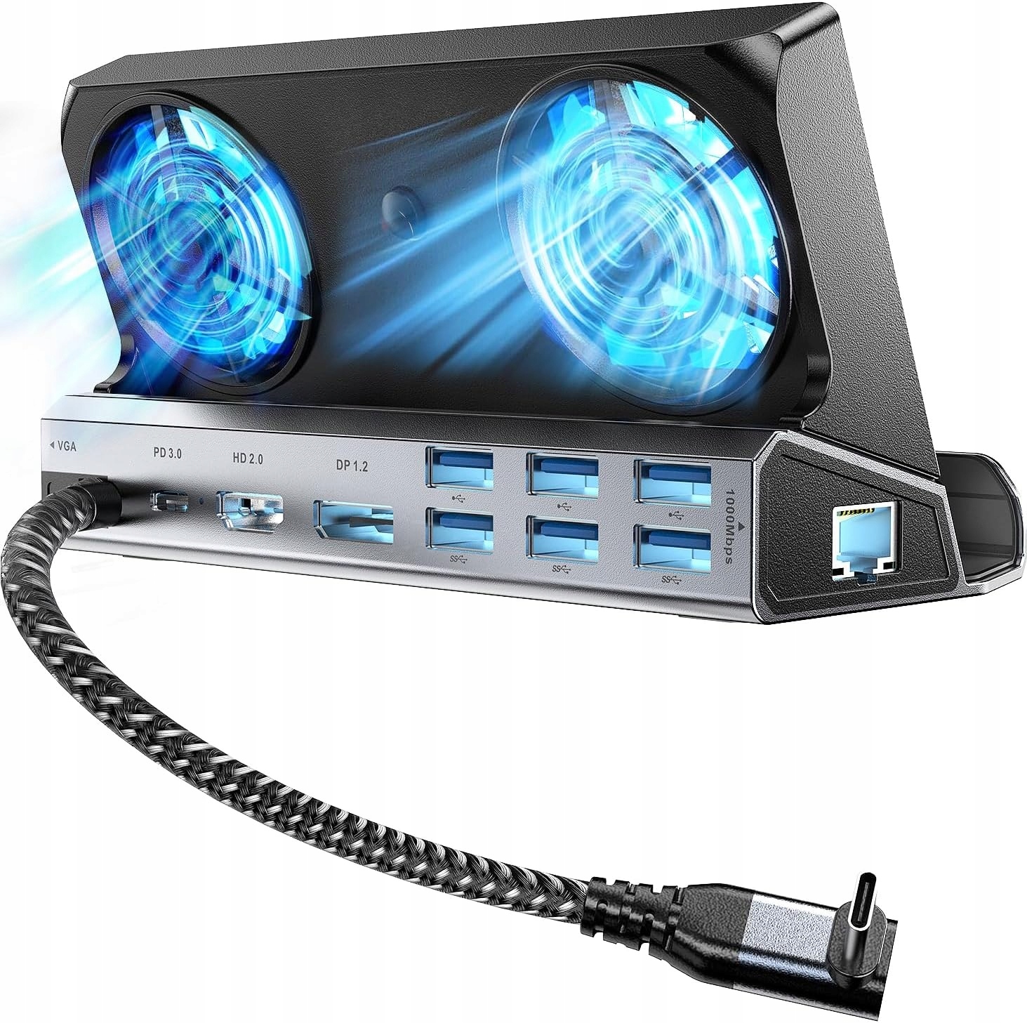 11w1 HUB Stacja Podstawka USB-C Lenovo Legion Go HDMI 4K USB PD RJ45 DP VGA