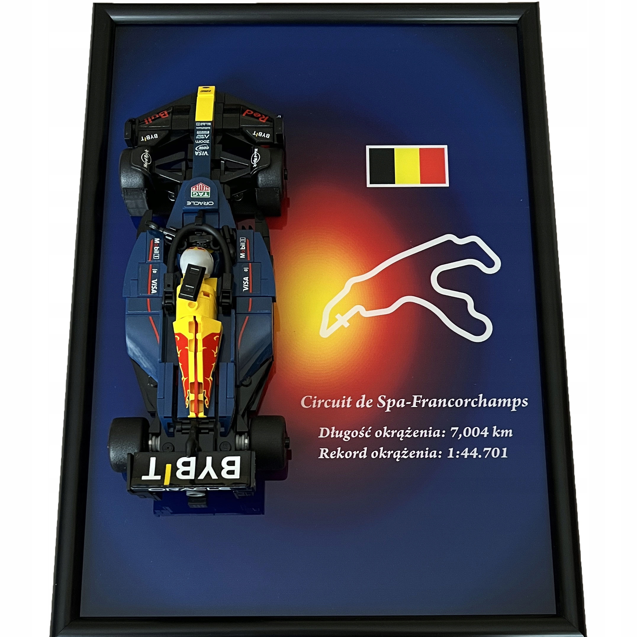Rámeček s držákem pro Lego Speed Champions 77243 Formule F1 Red Bull Racing