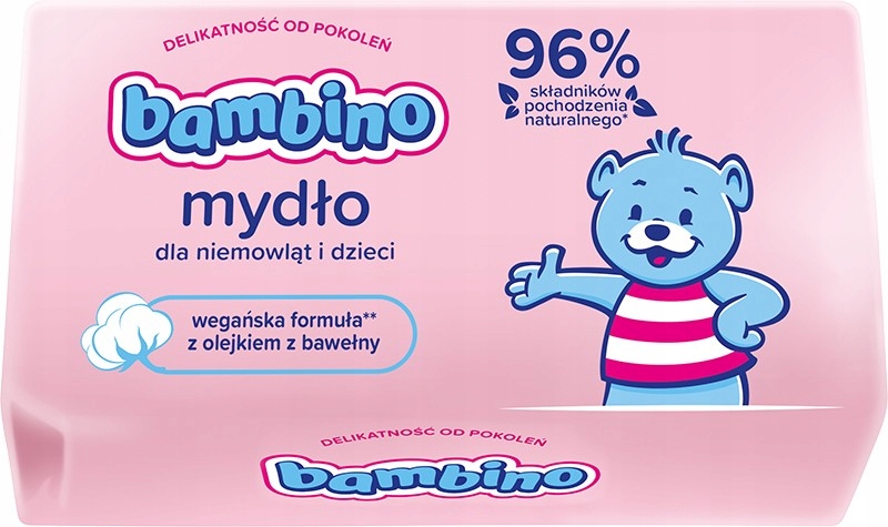 

Bambino Mydło w Kostce dla Dzieci i Niemowląt 90g