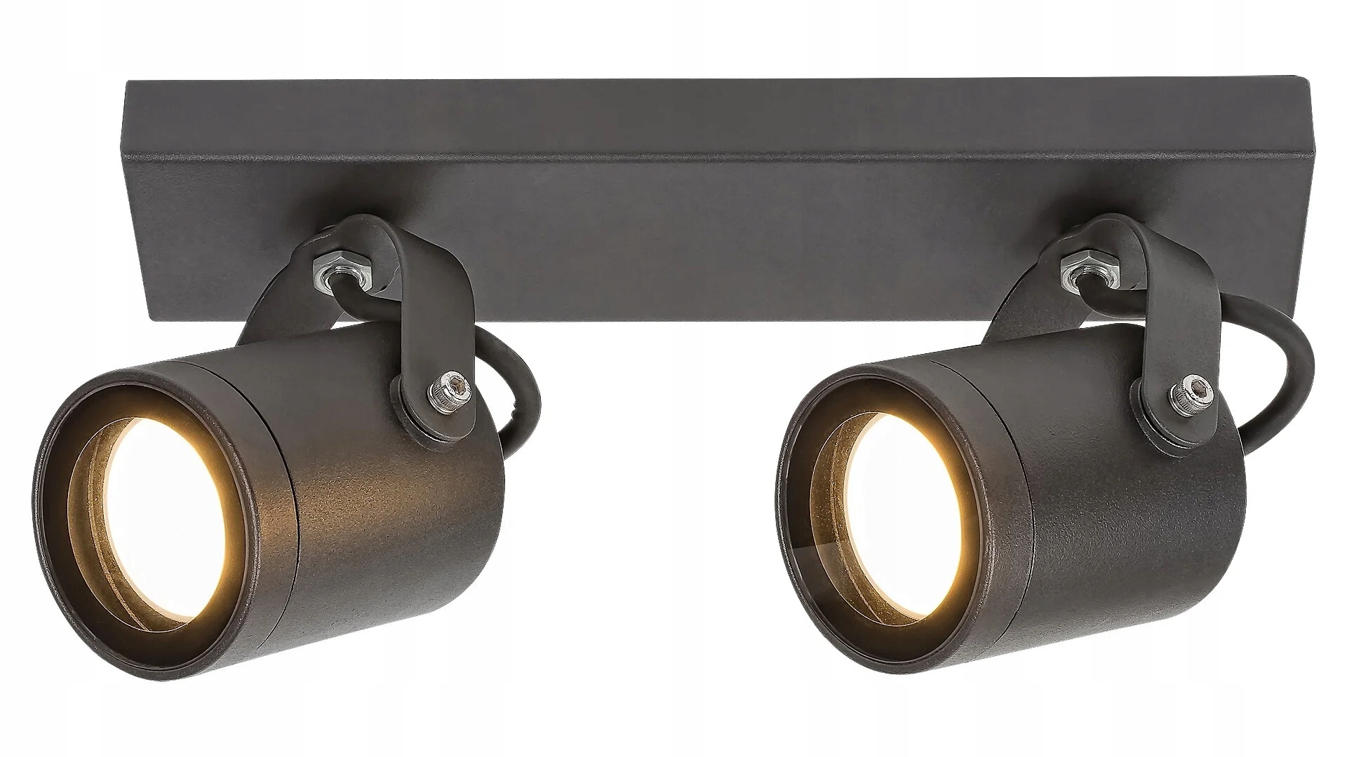 Vonkajšie záhradné nástenné svietidlo 2 reflektory industriálny antracit Rabalux