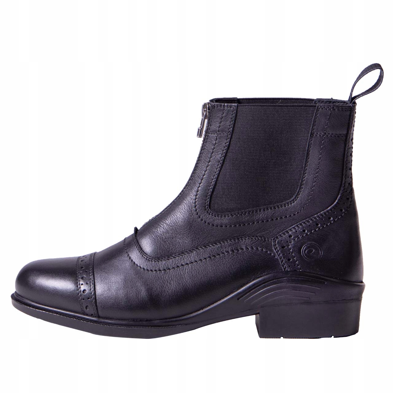 Unisexové zateplené jezdecké boty Qhp Calgary černé 39