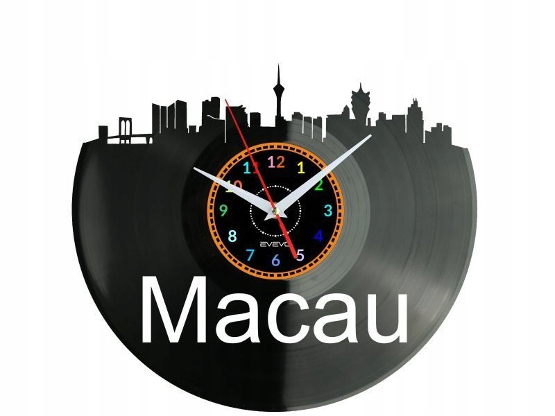 Macau Dárek Originální dekorace do domu Hodiny z vinylové desky