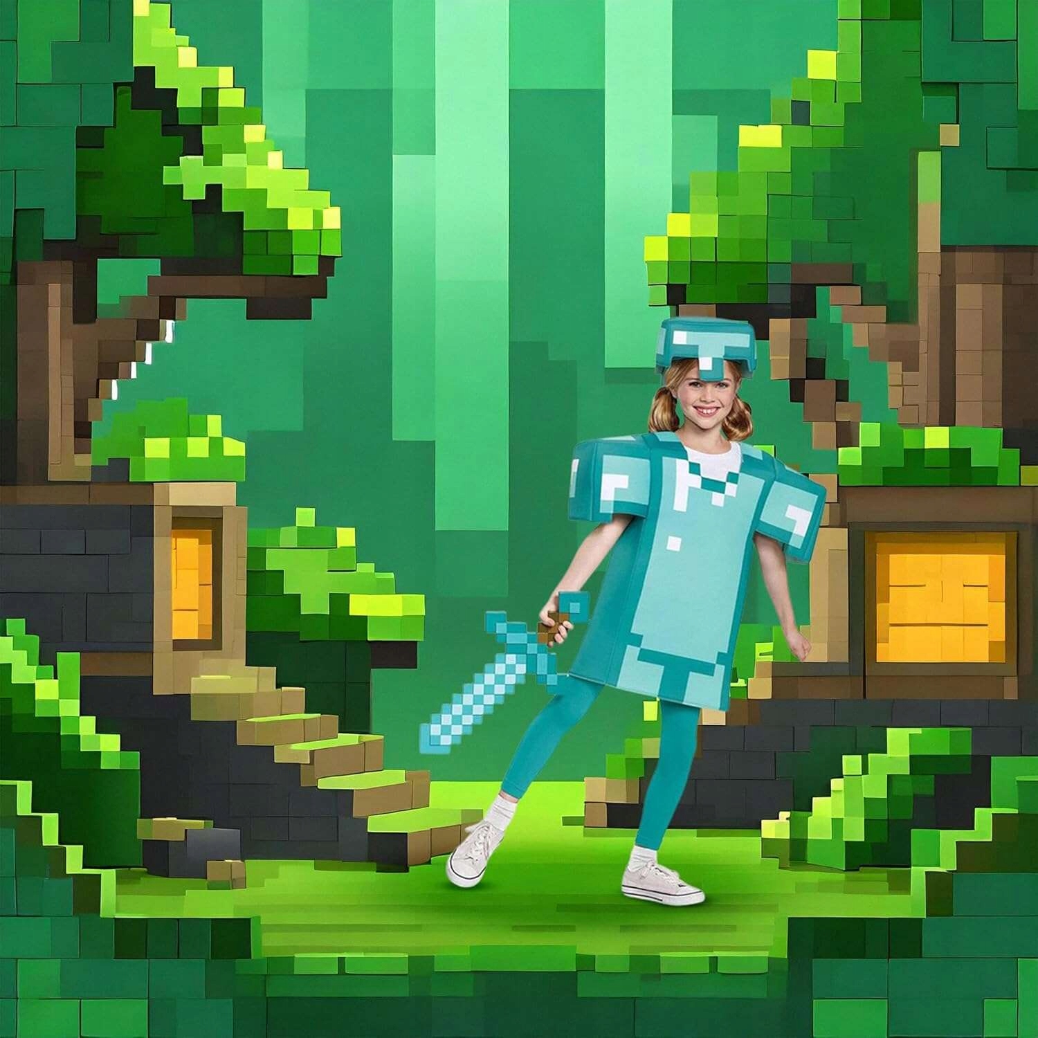 MINECRAFT KOSTIUM DIAMENTOWY MIECZ BROŃ 51 CM AKCESORIA DLA DZIECI Marka Disguise