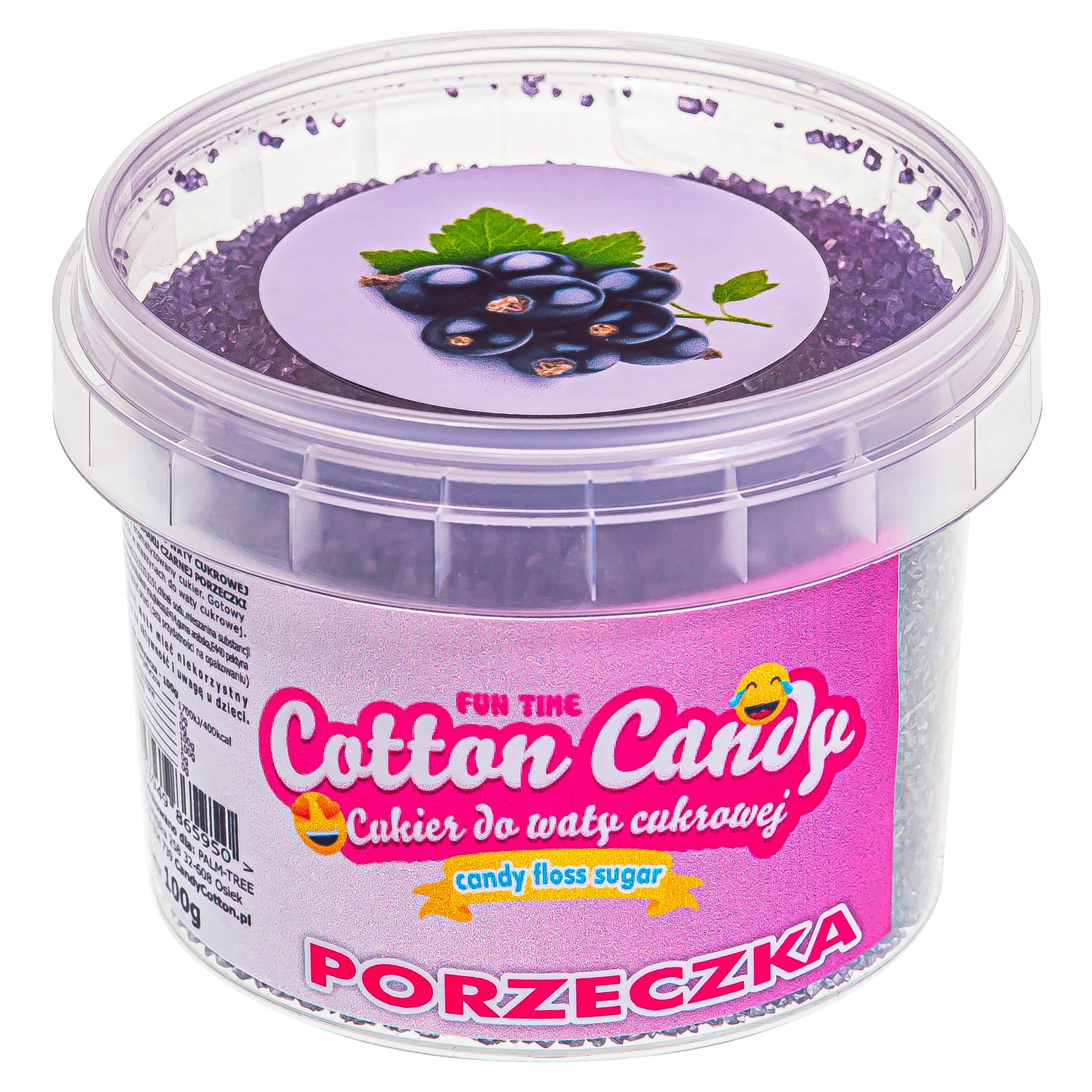 

Cukier do waty Cukrowej Kolorowy 100g Porzeczka