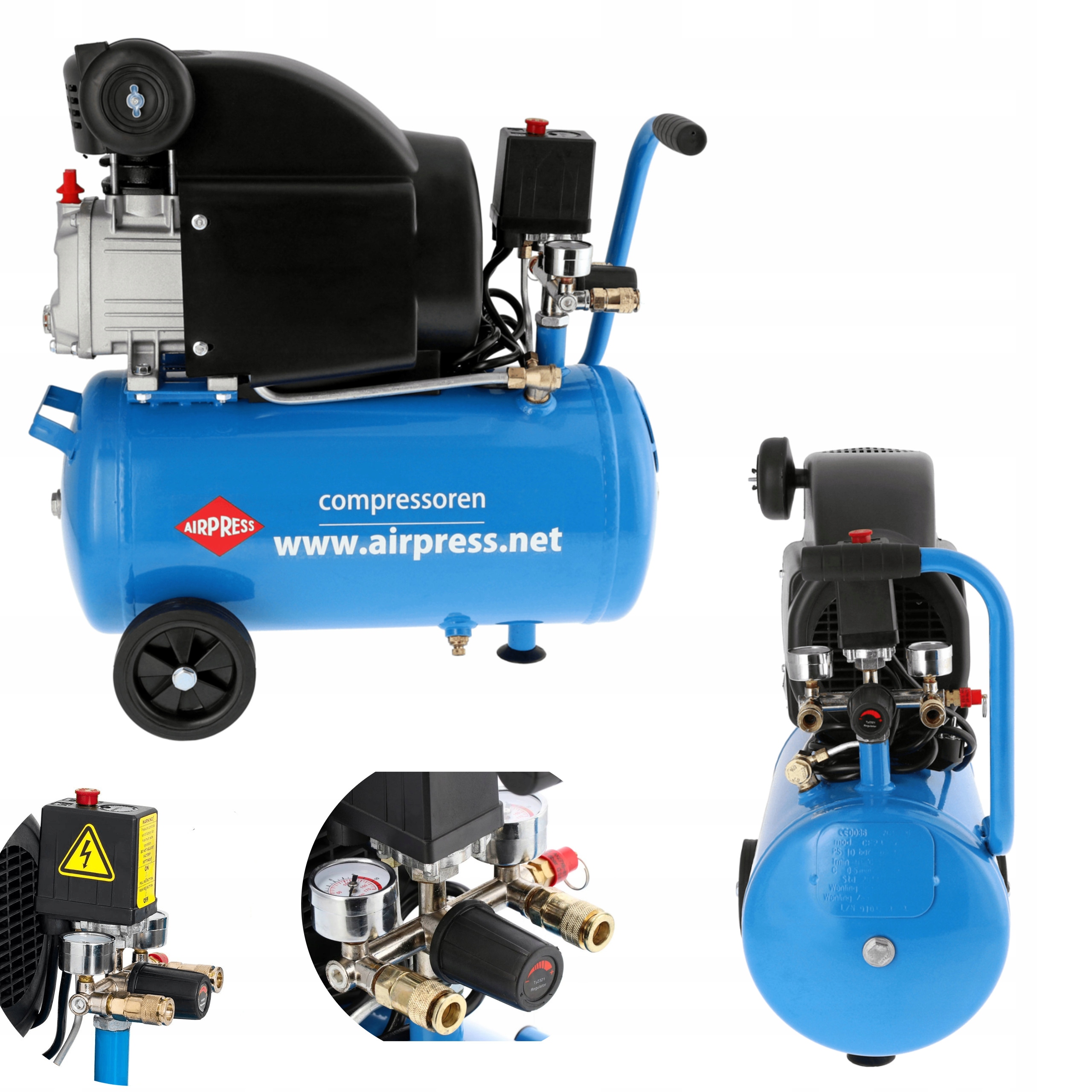 

Kompresor Airpress Sprężarka 25L 8 Bar 196 l/min