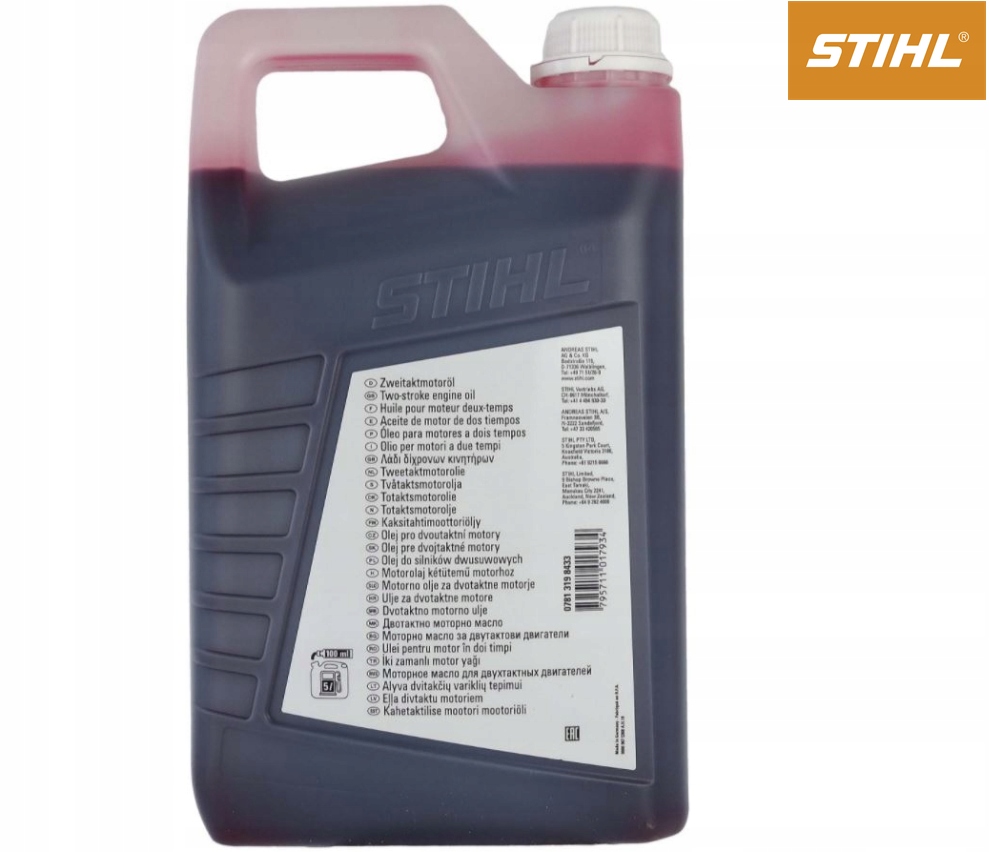 OLEJ DO PILARKI KOSY STIHL HP 5 L DO MIESZANKI Typ olej