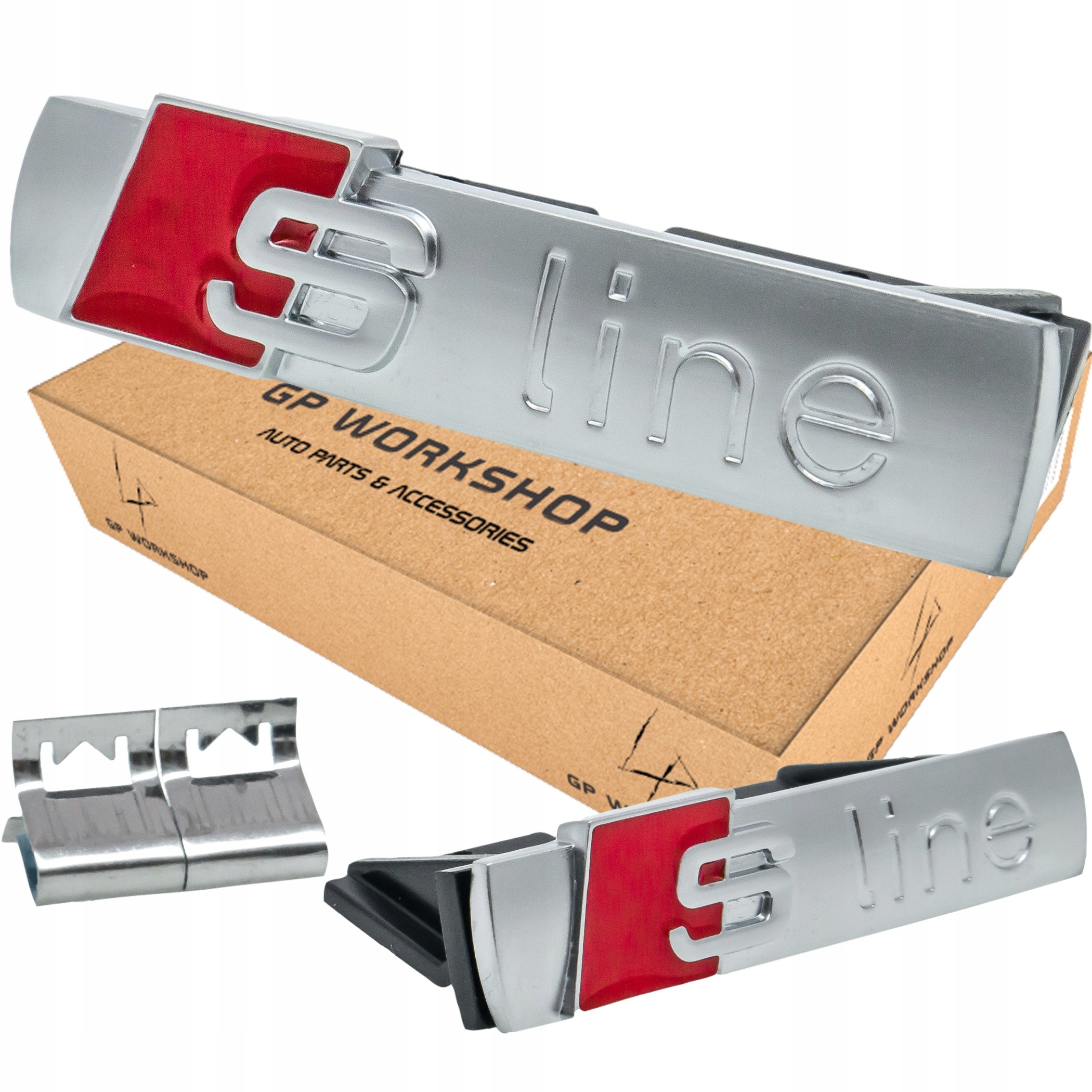 

Audi S-line Emblemat Znaczek Na Grill Srebrny Mat