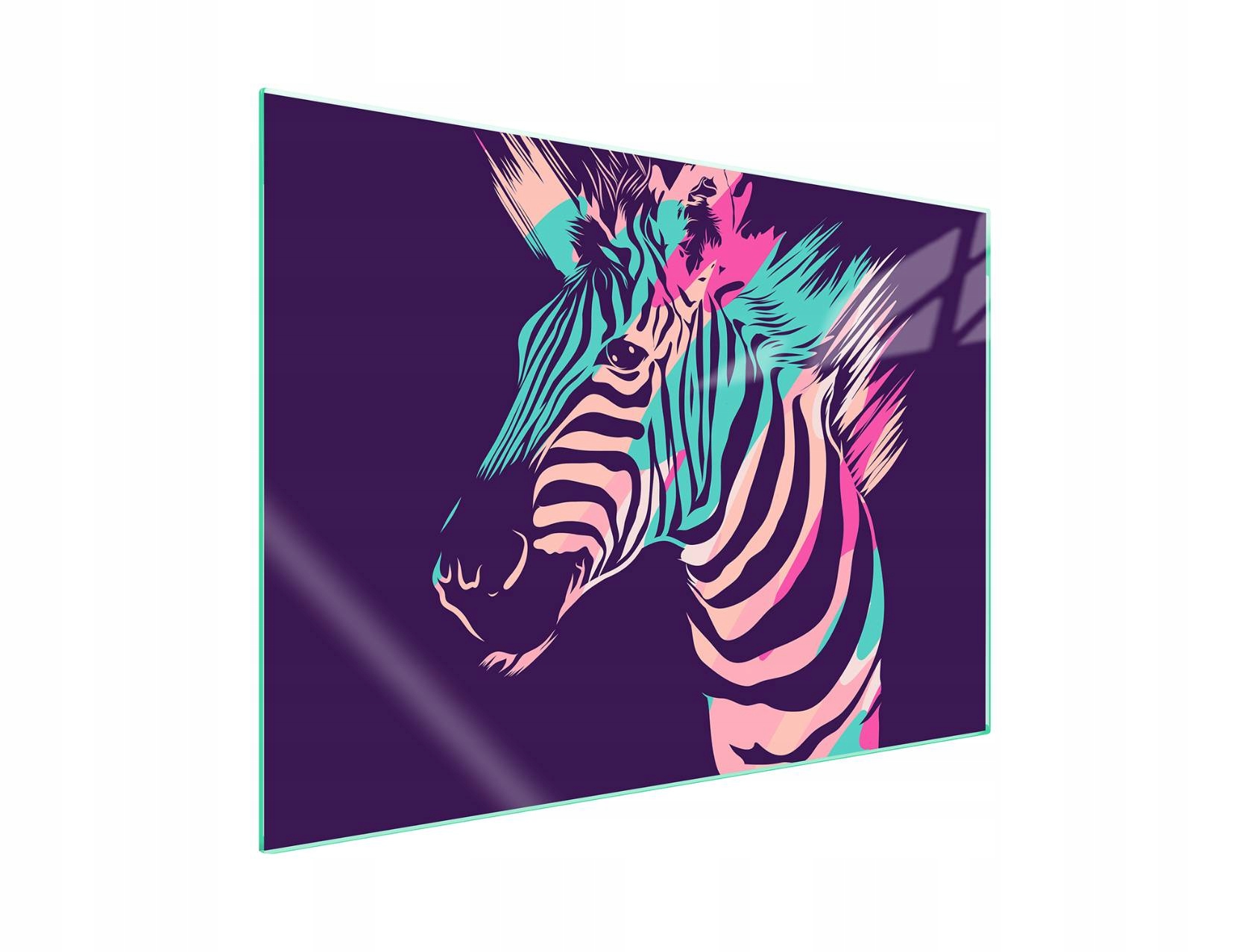 7v1 Skleněná ochranná deska na sporák 70x52 Zebra