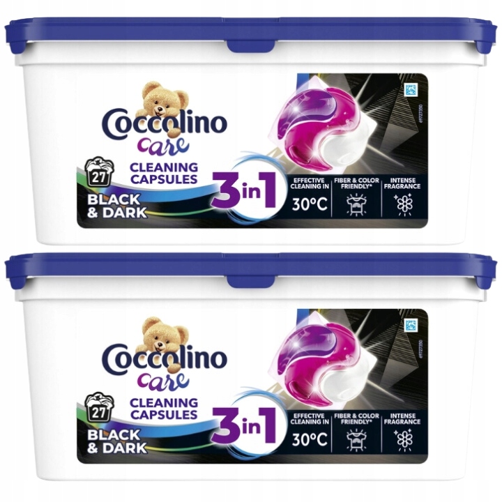 Levně Coccolino Care Kapsle na praní Černé 27ks x2
