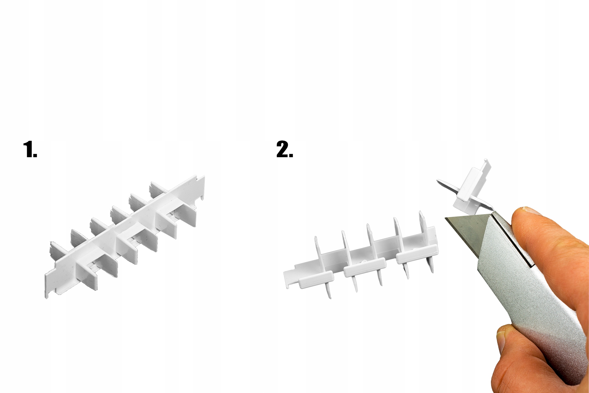 KARNISZ 2-torowy 440 Szyna sufitowa PCV II Kolor biały
