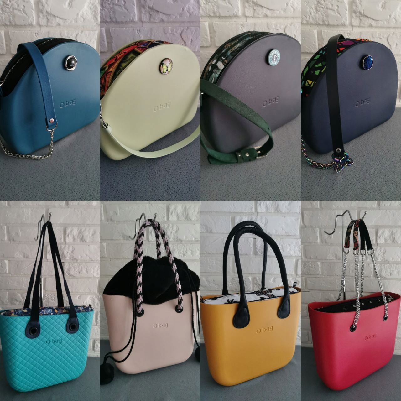 Pasek gruby materiałowy regulowany 130 cm wielokolorowy do torebki obag Model obag moonlight basket moon