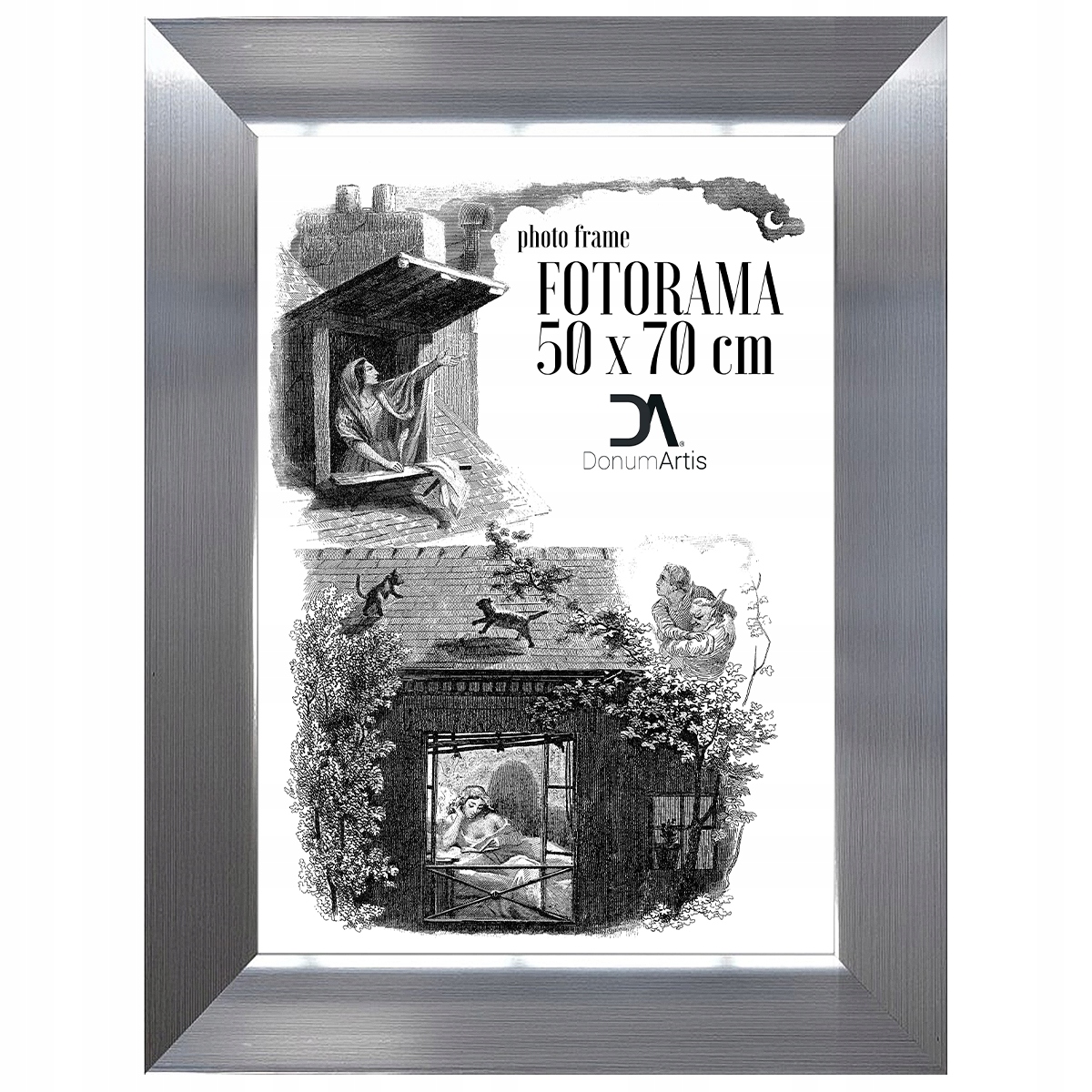 Fotorama Factory popruh 50x70 glam nikl svítidlo