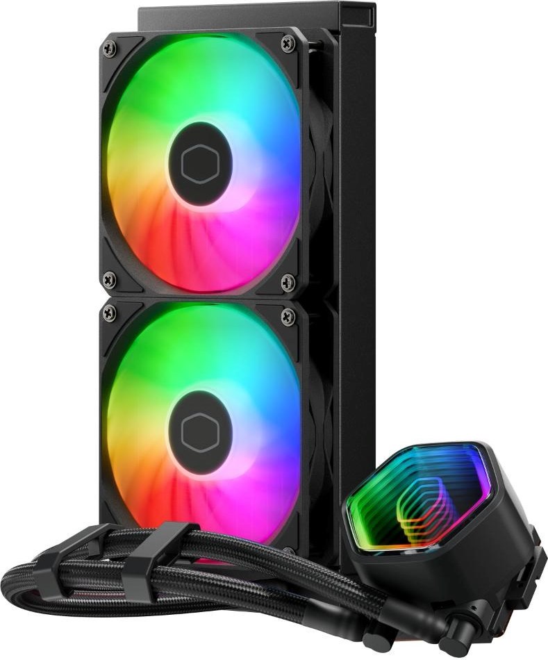 Vodný chladič Cooler Master MasterLiquid 240 Core II Argb 2x120mm čierny