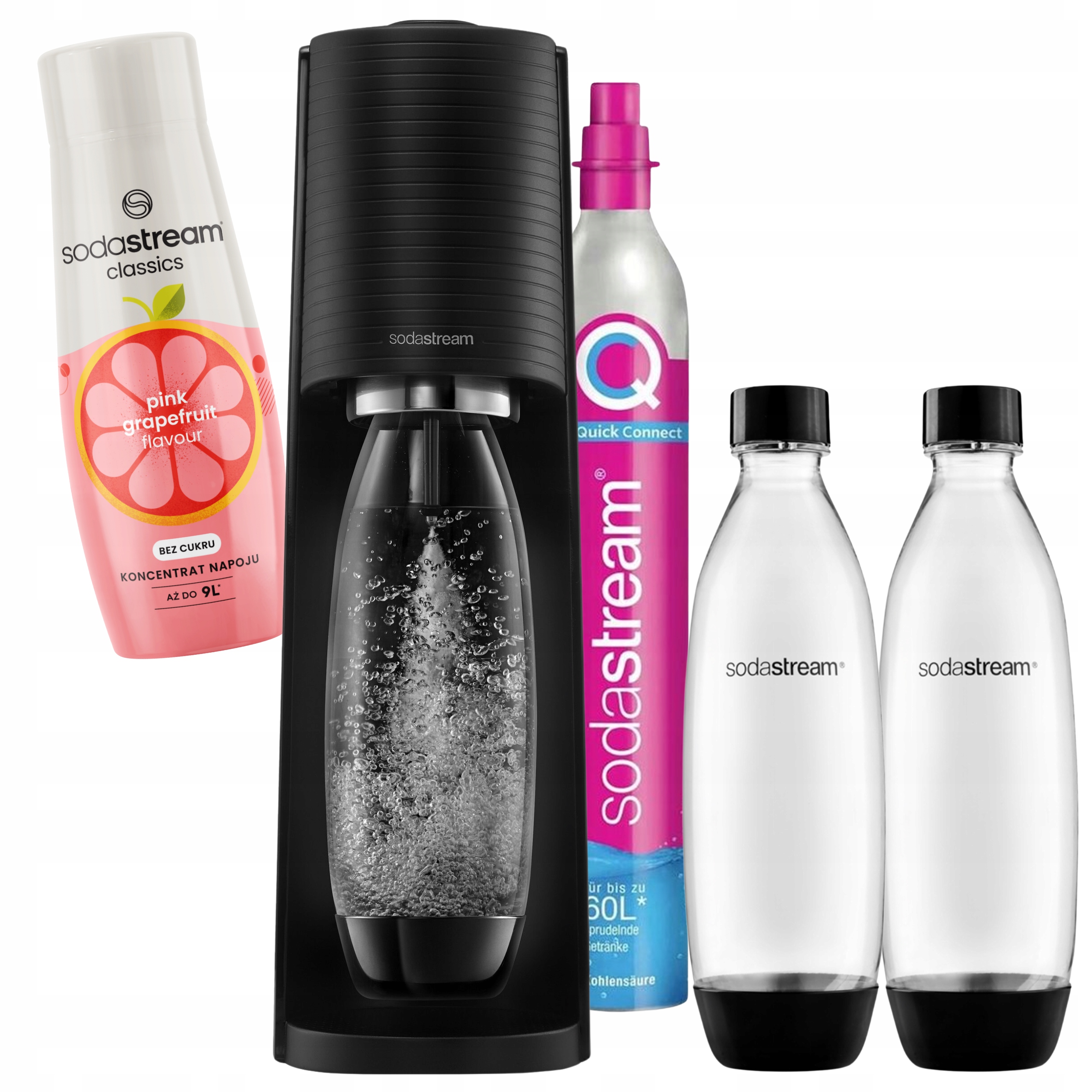 výrobník sody, sifon na perlivou vodu SodaStream Terra 2 lahve sirup Grapefruit