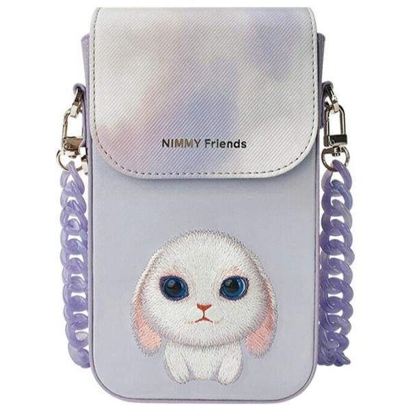 Nimmy kabelka na telefon fialová/fialová Big Eyed Pet 2.0 Rabbit