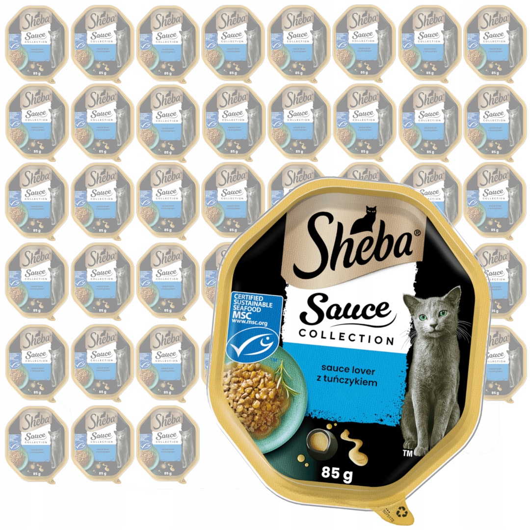 Sheba Sauce Collection Miska 44x85g Mokré Krmivo Pro Kočky Tuňák v omáčce