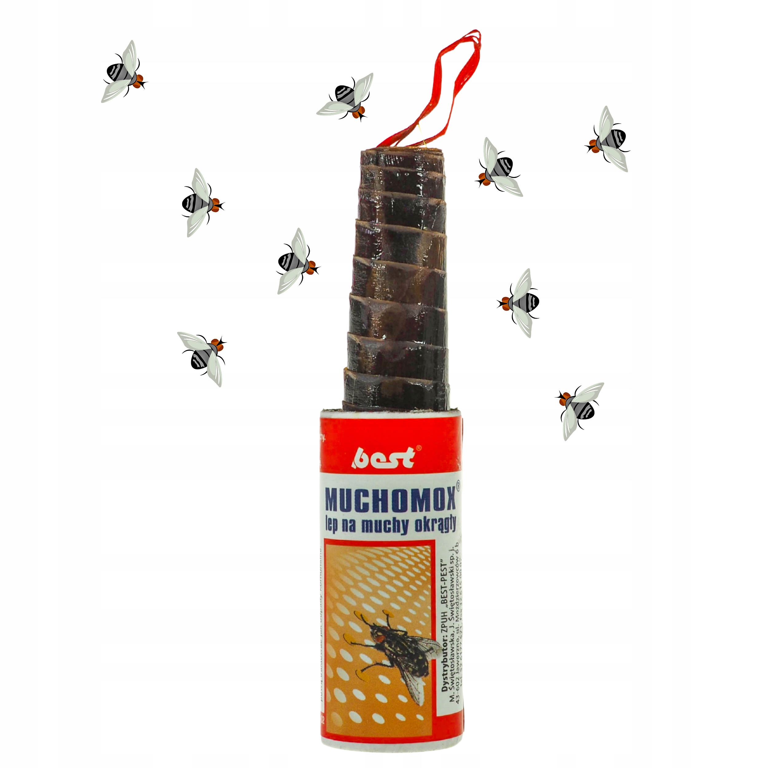 

Lep na muchy przylepiec w rolce mucholep muchołap