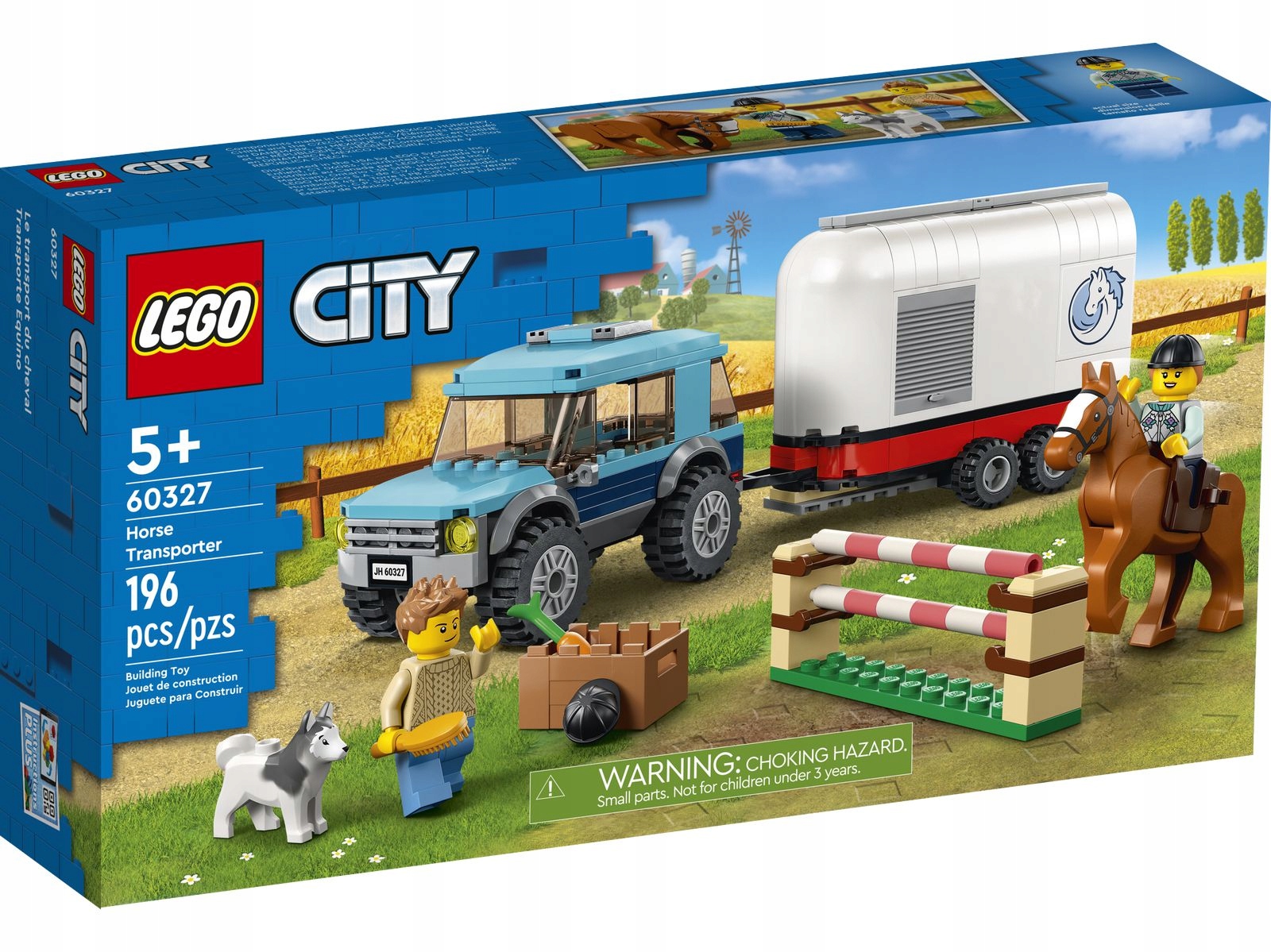 LEGO City 60327 Přepravník koní Přívěs na koně, (5702017117614
