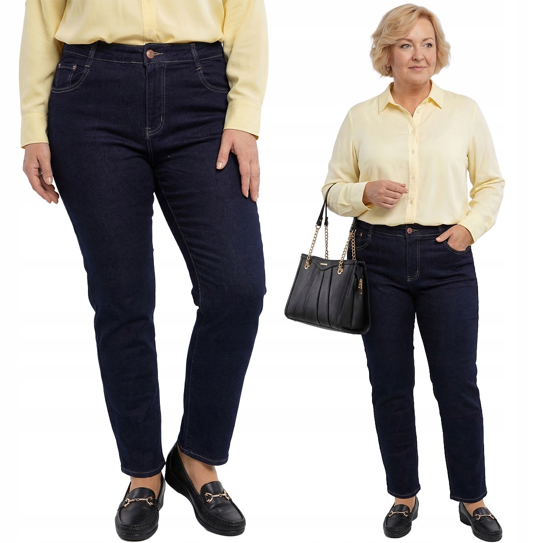 Tmavě modré džíny plus size velikost 54