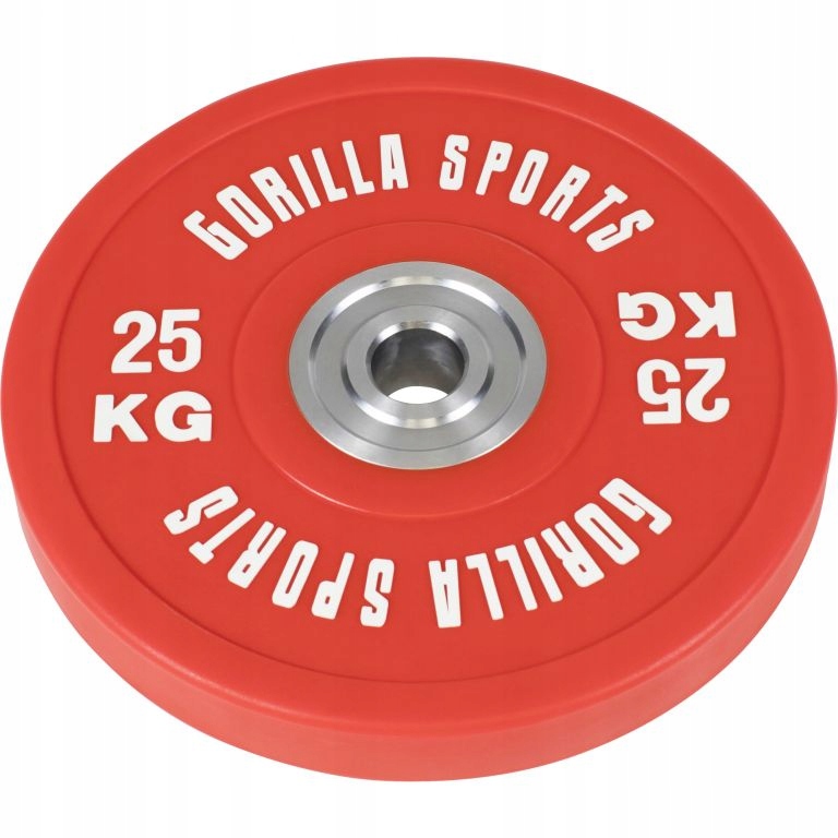 Gorilla Sports Zátěžový kotouč, pogumovaný, 25 Kg