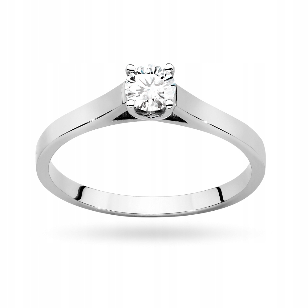 PIĘKNY ZŁOTY PIERŚCIONEK 585 z BRYLANTEM 0,40ct Rozmiar/Średnica wew. (mm) na wymiar