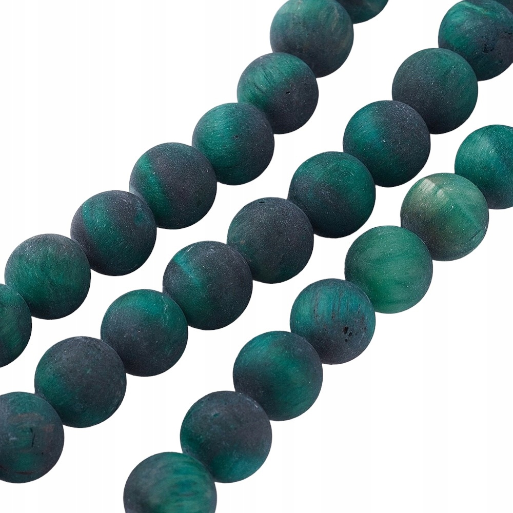 Přírodní Tygří oko Zmrazený kámen Korálky Koule 6mm Provázek cca 62ks