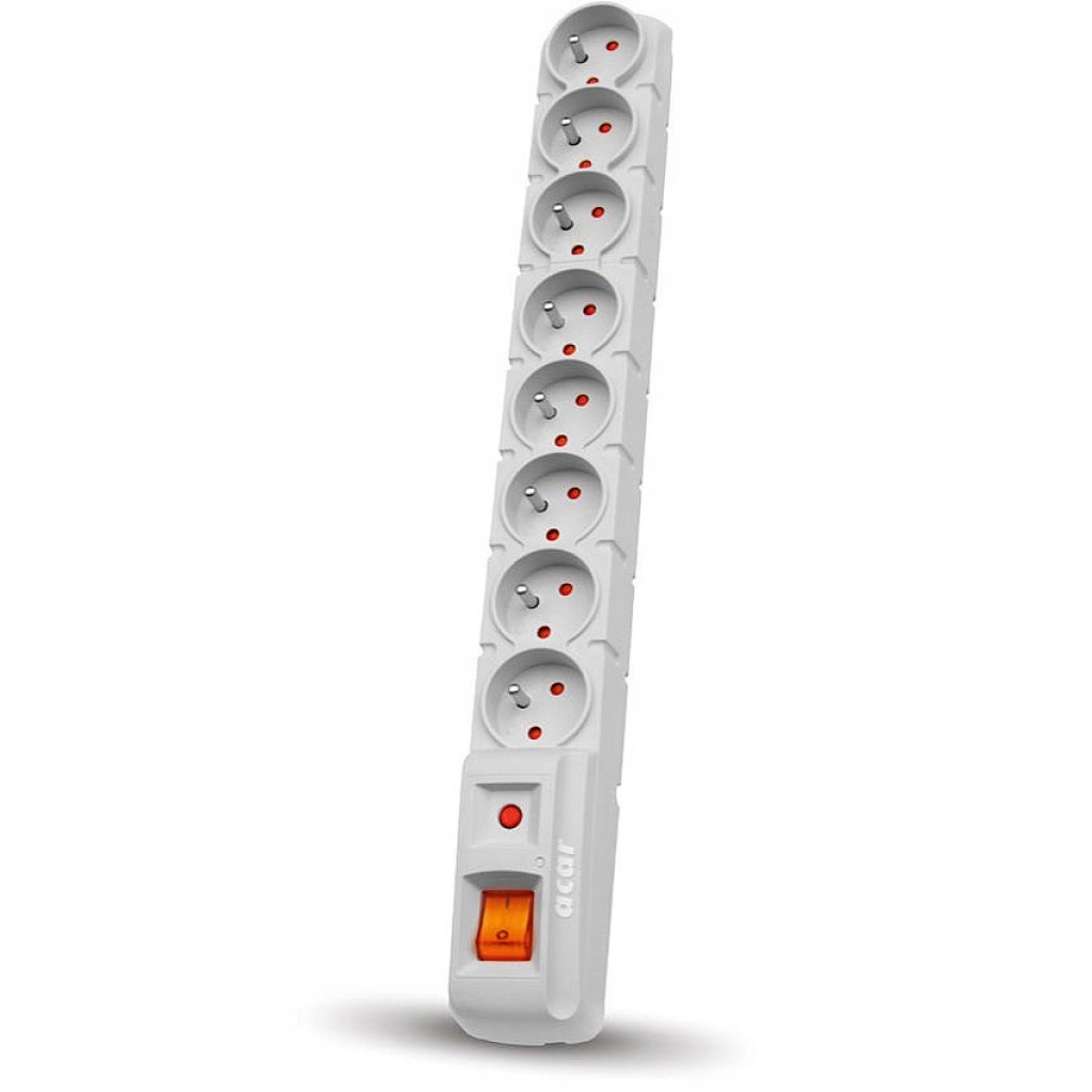 Přepěťový Filtr Acar S8 šedý 1,5 m W0150