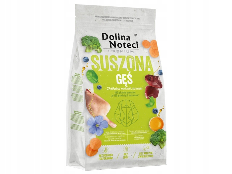 Karma dla psa suszona Dolina Noteci Premium Gęś 9 kg