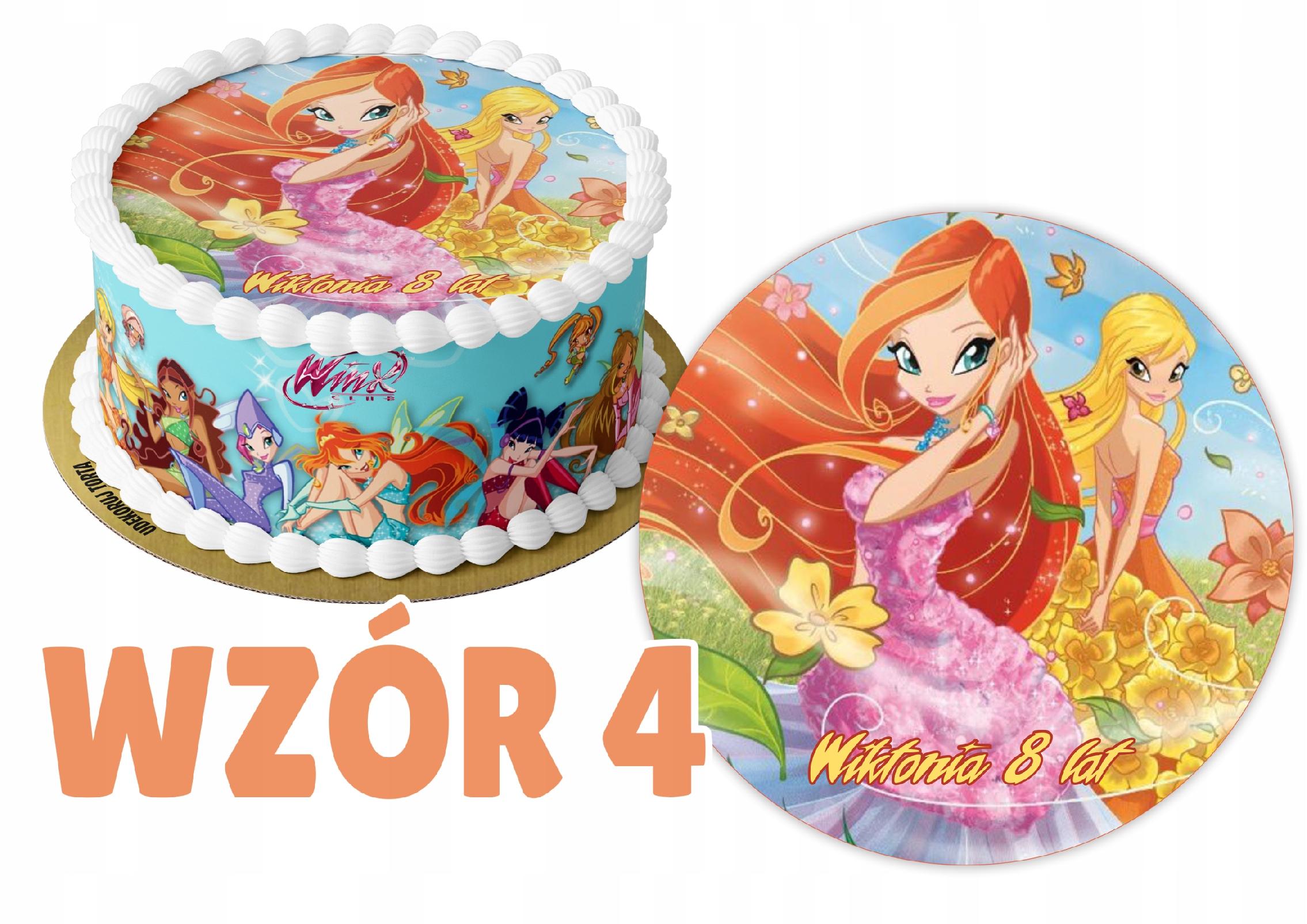 Zestaw Opłatek WINX IMIĘ+2 OBWOLUTY Rodzaj ozdoby waflowe