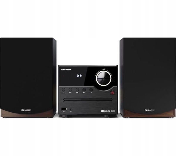 Wieża Radio Sharp XL-B512 CD MP3 Fm Bluetooth Usb Aux 2x7,5W Pilot Brązowy