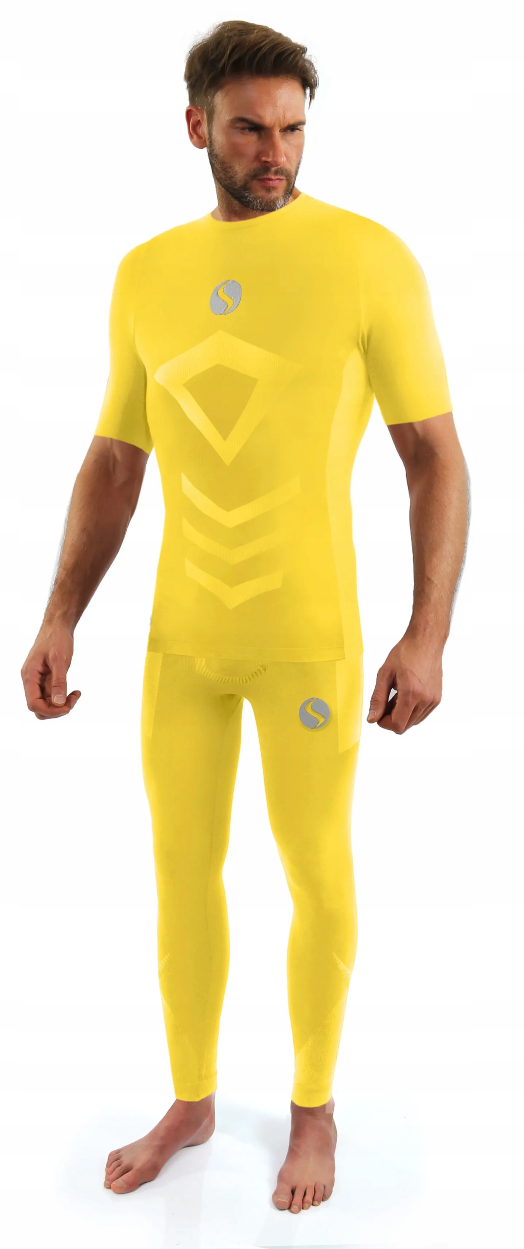 Sesto Senso Pánský krátko-dlouhý komplet Thermo CL39 CL42 Žlutý S/m