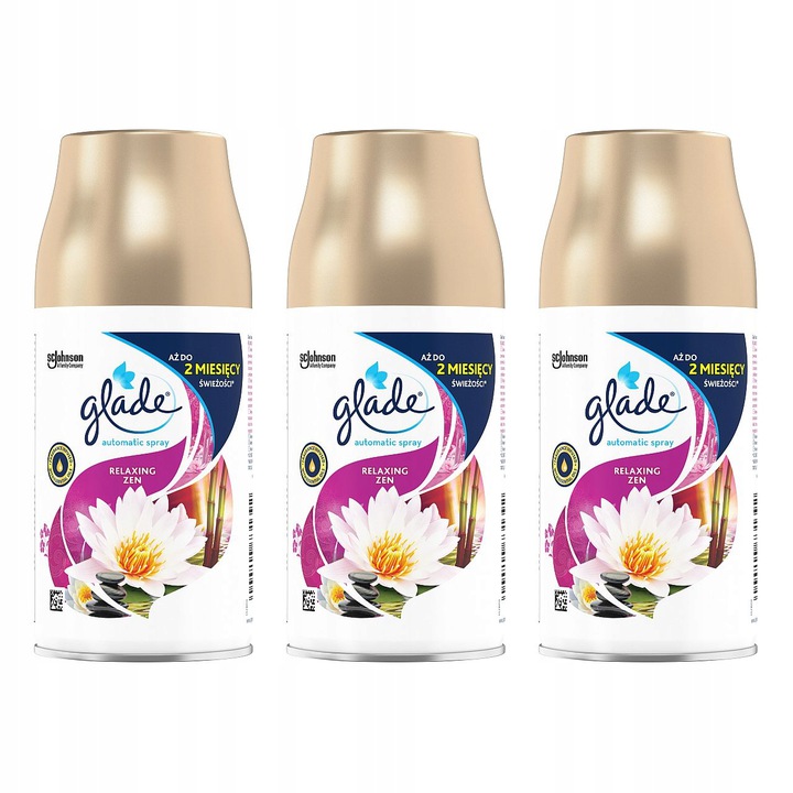 Levně Glade Osvěžovač Relaxing Zen Zásoba 3x269ml