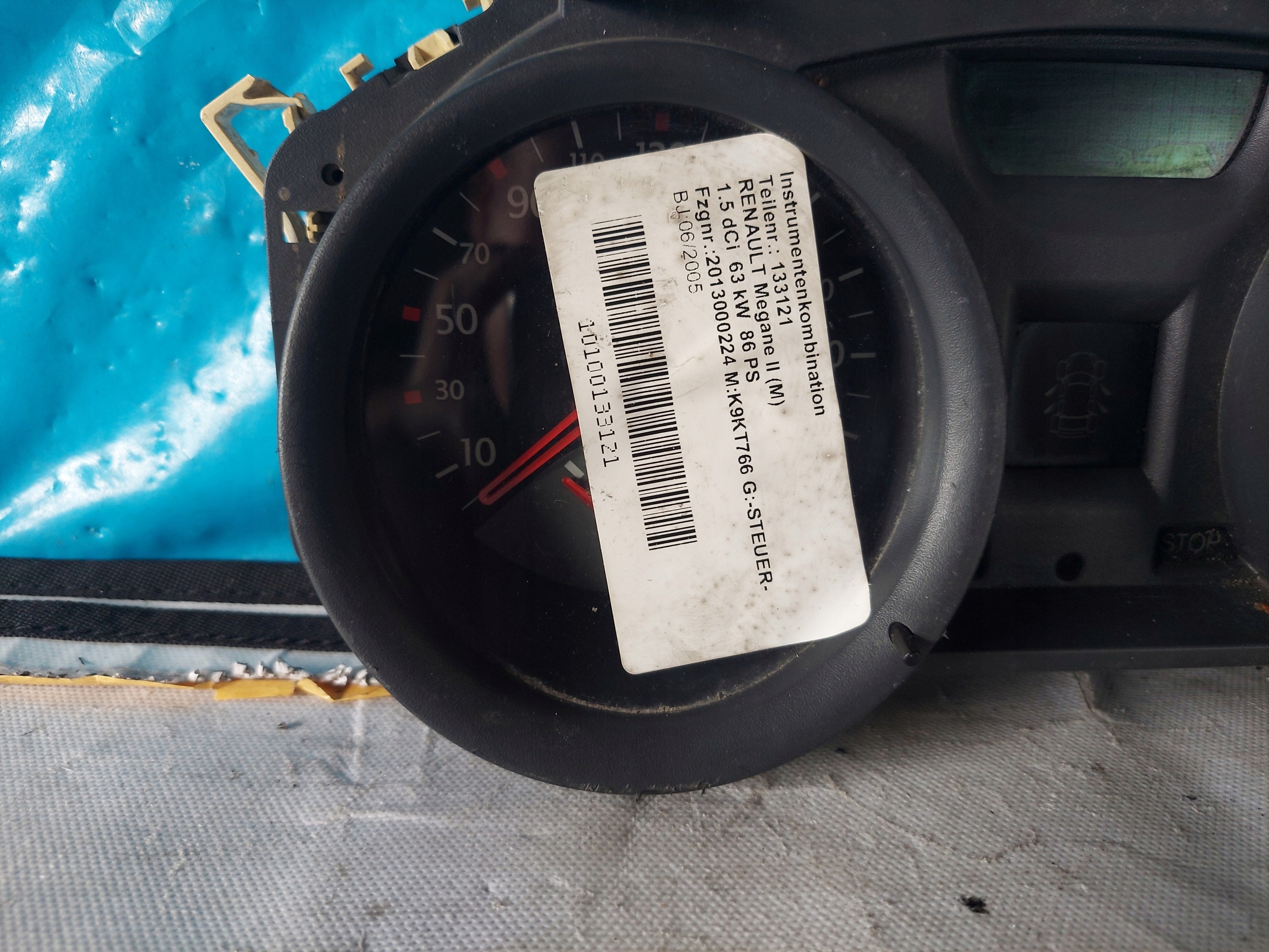 dials clock MEGANE II 1.5 DCI 8200399693