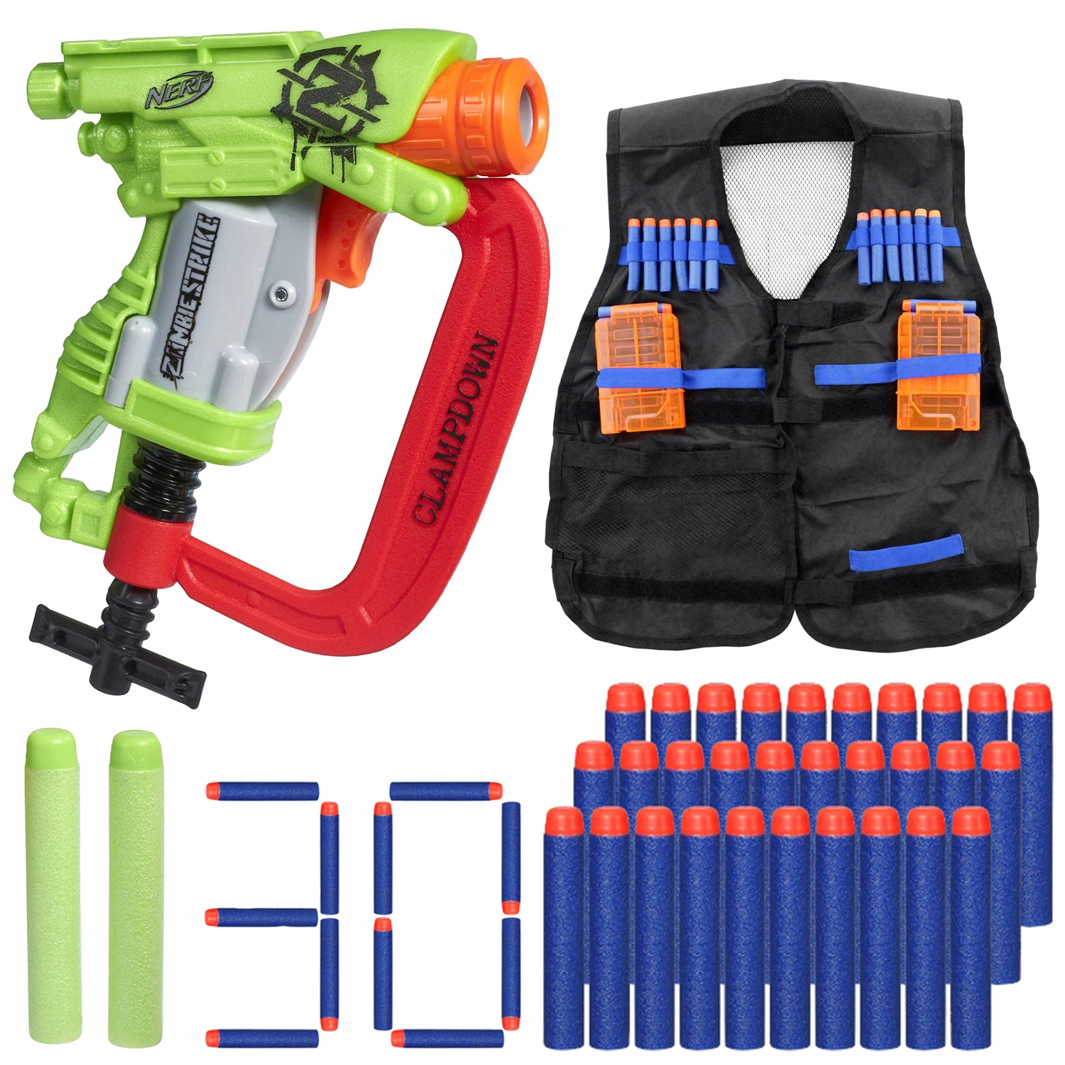 NERF ПИСТОЛЕТ ЛАУНЧЕР НА СТРЕЛКИ ЗОМБИ ДОПОЛНЕНИЯ