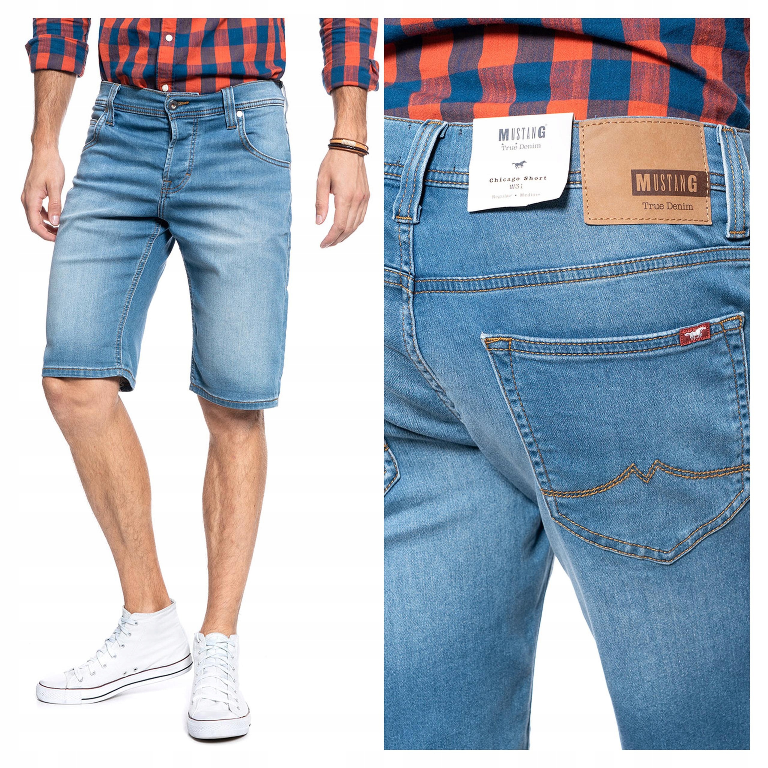 Pánské džínové kraťasy Mustang Chicago Short 38