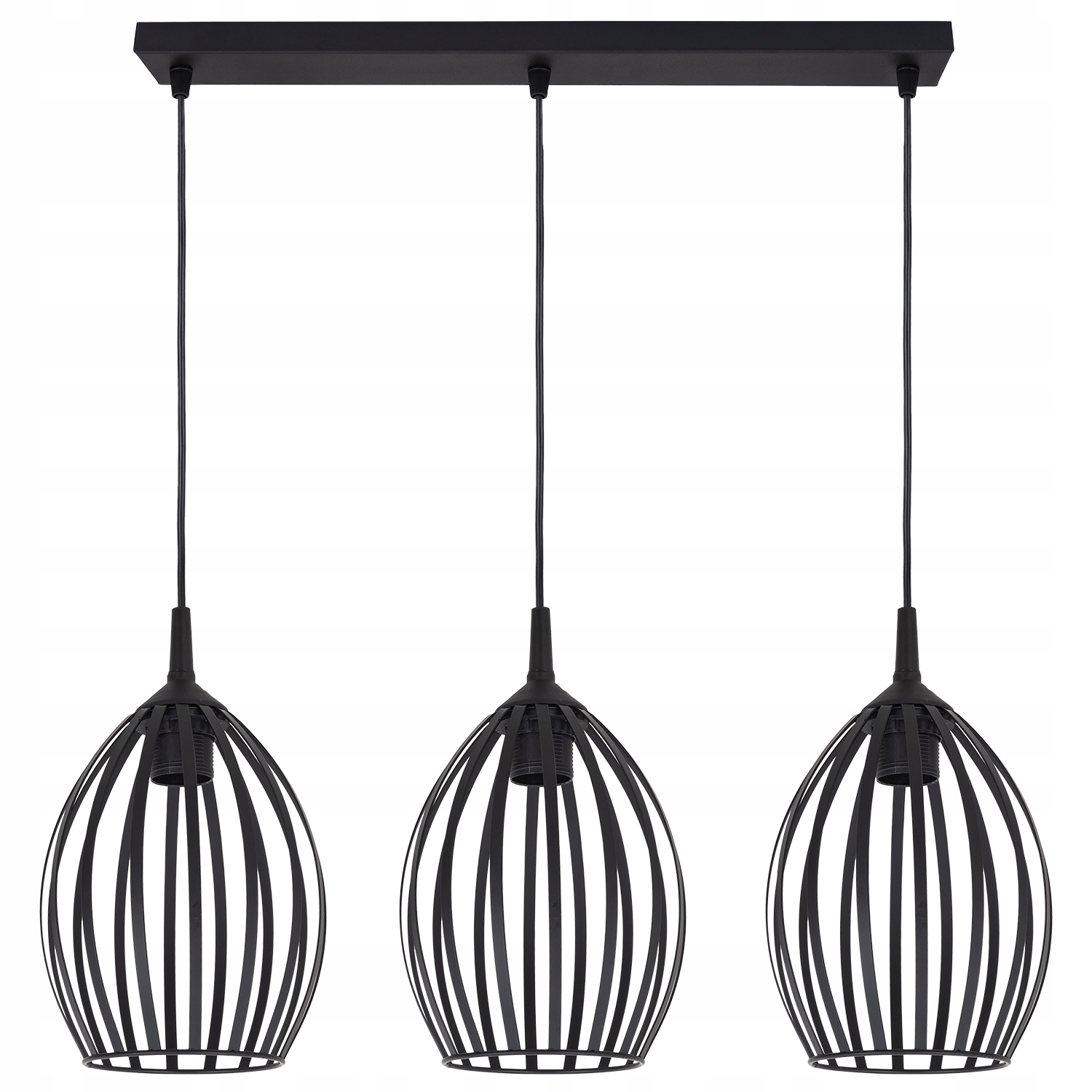 

Lampa Wisząca Podłużna Potrójna Brylant Długi Loft