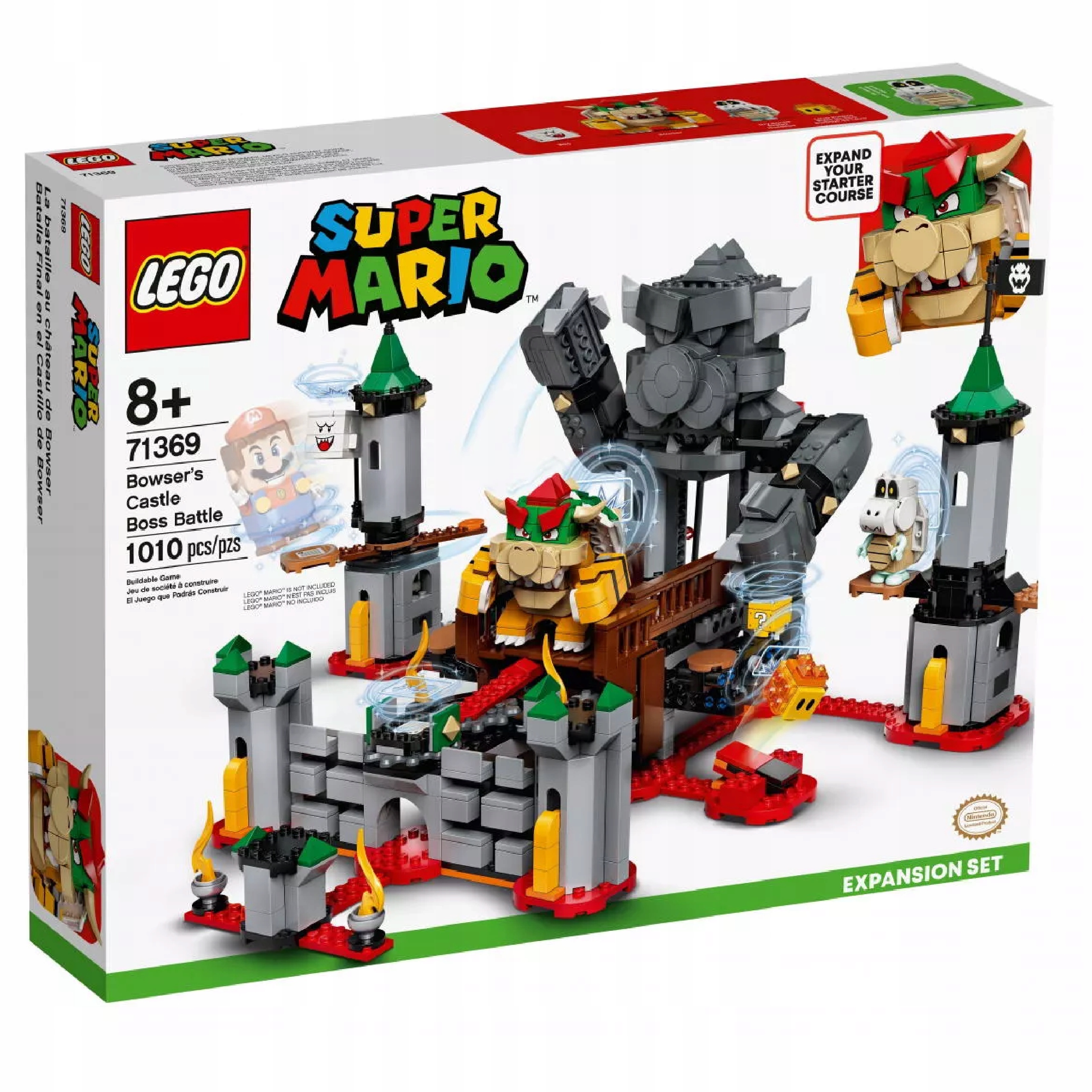 LEGO SUPER MARIO ZAMEK BOWSERA SMOK UNIKAT 71369 OUTLET Marka LEGO