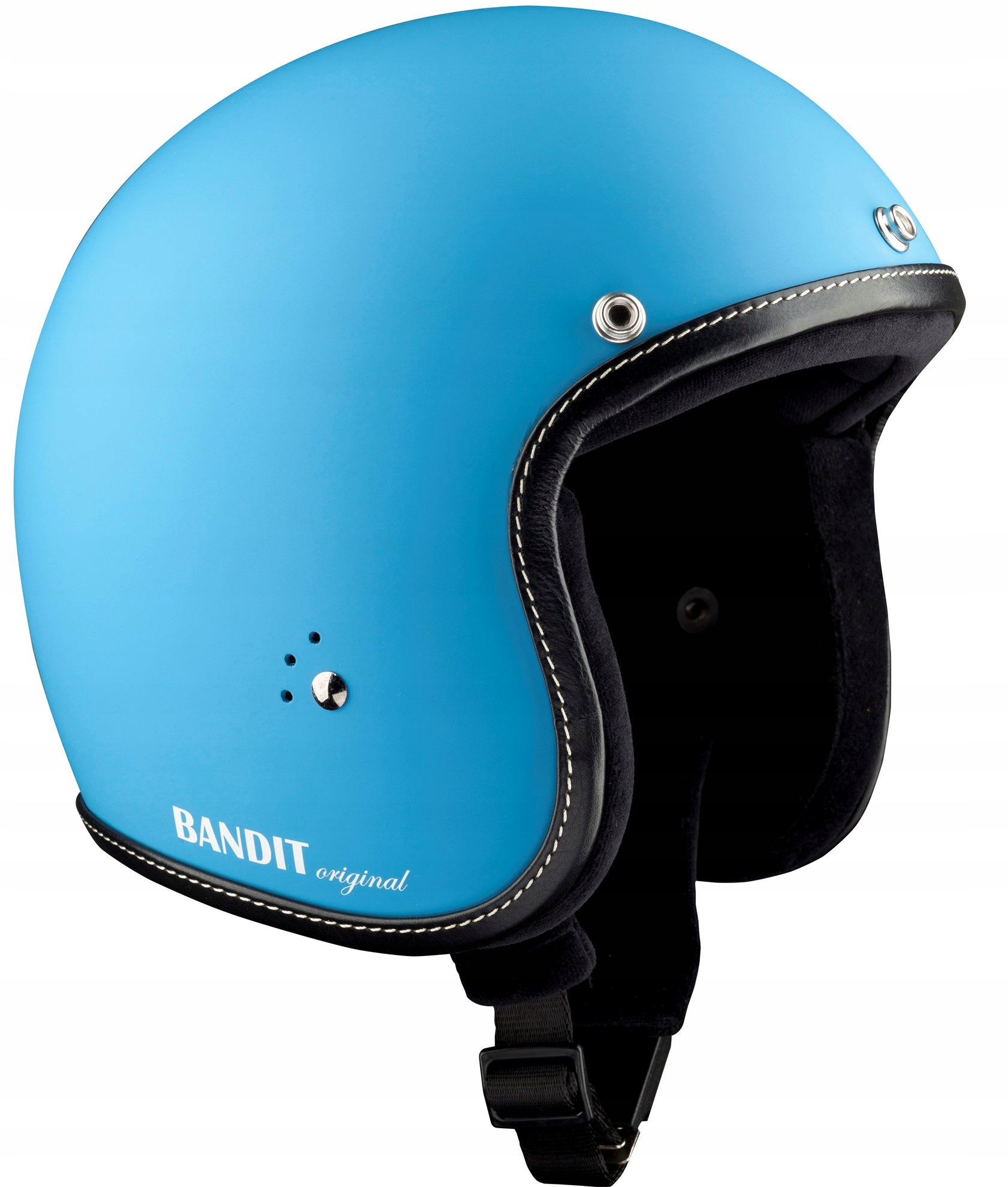 Motocyklová prilba otvorená modrá Jet Bandit Premium Dull Light Blue M