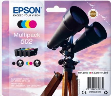 Atrament Epson Multipack "Binoculars" 4-farebný atrament 502 C13T02V64010