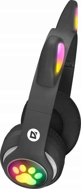 SŁUCHAWKI Z USZAMI KOTA BEZPRZEWODOWE BLUETOOTH FREEMOTION B585 LED CZARNE Rodzaj słuchawek nauszne